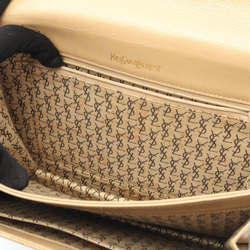 Saint Laurent Yves Cassandra Shoulder Bag Exotic Leather Beige - Picture 5 of 5